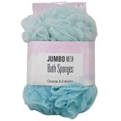 Wholesale - 2pc JUMBO BLUE BATH MESH SPONGES C/P 18, UPC: 769898412875